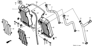 CR250R Радиатор