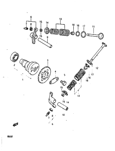 RB50 Распределительный вал