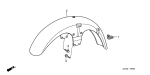 CG125 Переднее крыло