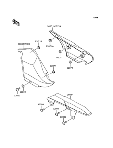 VN250 Боковые обтекатели