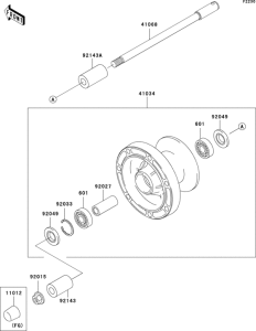 VN800 Переднее колесо