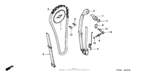 CRF80F Цепь ГРМ