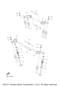 XVS1300CU Клапана