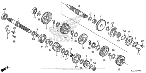 CRF250L (ABS) Трансмиссия