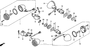 VT1100C2 1100c / c2turn signal 95-97