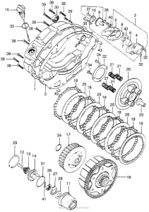 XL175 Right crankcase cover + clutch
