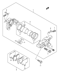 GSF650 (ABS) Задний суппорт