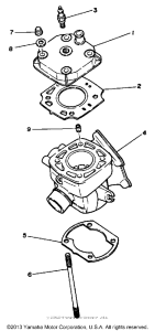YZ80S (Motocross) Цилиндры