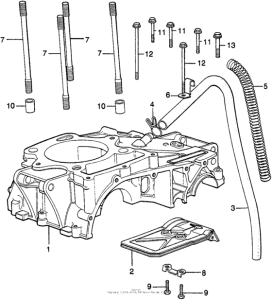 XL250 Upper crankcase