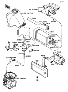 KL650 Испарительная система топлива
