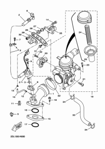 YP250R Впускная система
