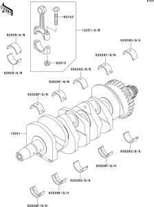 ZX600 Коленвал