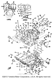 XS1100E Картер двигателя