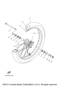 TTR125LR Front wheel lr