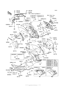 ZX1400 Cowling (Center)