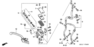 CBF1000 Fr. brake master cylinder