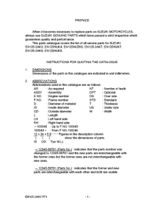 EN125 Catalog preface