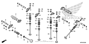 VT1300CT Распределительный вал и клапана