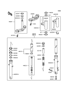 BJ250 Передняя вилка