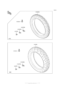 KLE650 Колеса,покрышки