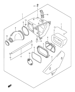 DR-Z250 Воздухоочиститель
