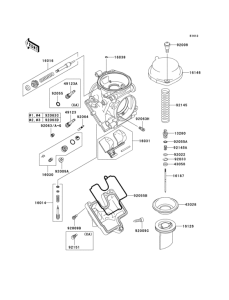 ZX600 Carburetor parts(1 / 2)