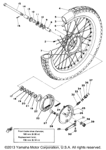 DT250D Переднее колесо