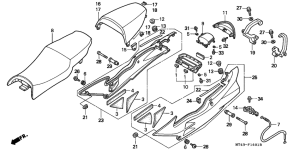 VFR750F Seat / rear cowl
