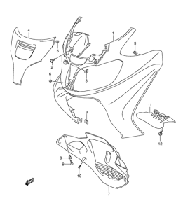 AN650 (ABS) Front leg shield