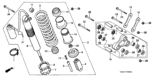 CRM125R Rear cushion