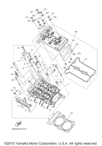 XT1200Z Головка цилиндров