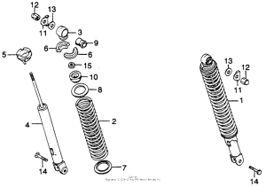 CJ360 Задние амортизаторы