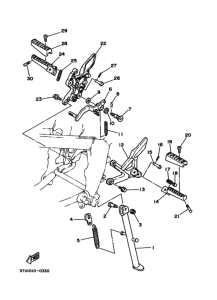 TZR50 ｽﾀﾝﾄﾞ. ﾌｰﾄﾚｽﾄ