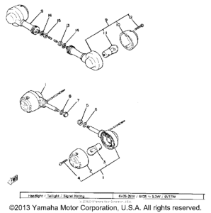 MJ50 Поворотники