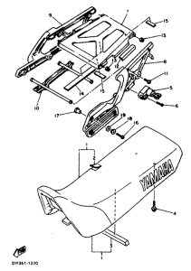 XTZ660 Сидение