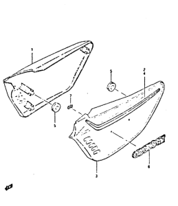 GS650 Обтекатель задний