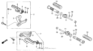XL250R Подножки