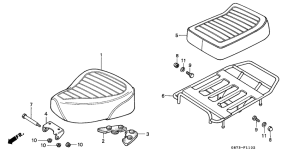 C90 Одноместное сиденье в сборе