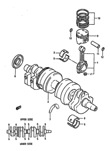 GSX750 Вал коленчатый