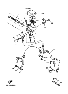 XV1700PC XV17PCW Передний тормозной цилиндр