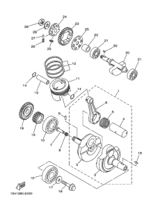 YBR250 Crankshaft & piston