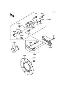 KLX125 リヤブレーキ