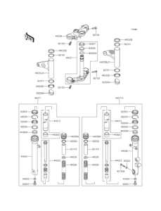 BJ250 Передняя вилка