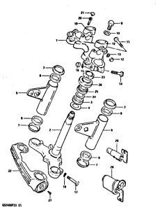 GSX400 Траверса нижняя