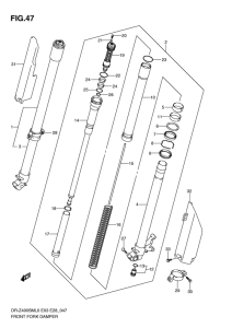DR-Z400 Демпфер передней вилки