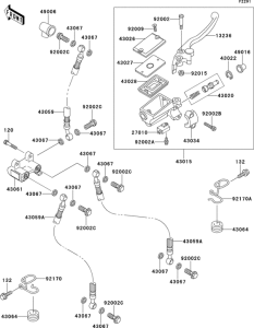 ZR1100 Главный тормозной цилиндр