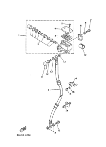 YSR80 Передний тормозной цилиндр