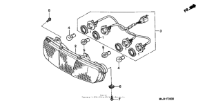 ST1100P Задний фонарь
