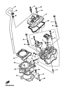 YZ250F YZ250FV Цилиндр