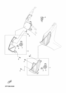 YP250R Поворотники